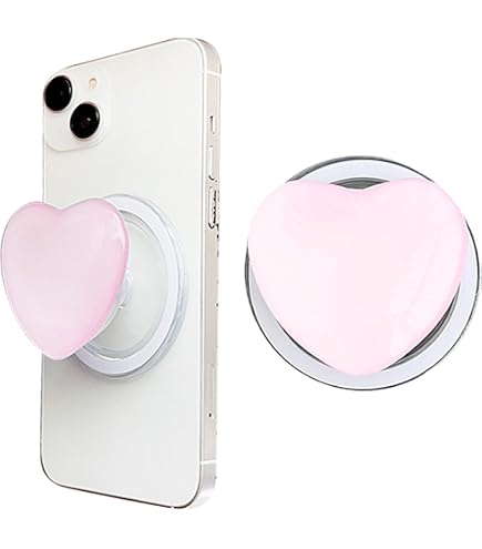Handy Socket Rosa Griffhalter Mit Herz – 2 Stück, Einziehbarer Standfuß Für Smartphones