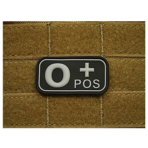 JTG Patch groupe sanguin O POS swat