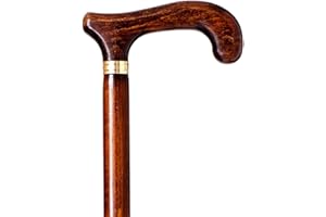 SEGORBINA DE BASTONES Bastone da passeggio in legno, colore marrone scuro, 90 cm (618) Bastoni da passeggio donna per persone anziane