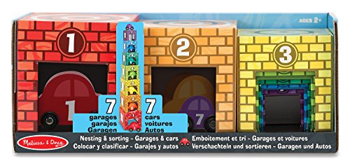 Melissa & Doug Nesting and Sorting Garages/ Cars