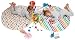 Kenley Baby Highchair Floor Splash Mat - Waterproof Under High Chair Feeding Spill Splat Mats - Messy Play Catch All Protector Cover - Happy Dino