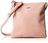 hochwertiges Kunstleder Tamaris Damen Louise Crossbody Bag M Umhängetasche, Pink (Rose) 1x25x25 cm