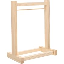 Zerodeko Appendiabiti In Legno Per Vestiti Di Bambole - 40 Cm, 5 Ganci? (set) Per Armadio Casa Delle Bambole, Mini Grucce Per Abiti In Miniatura, Mobili Giocattolo, Finitura Liscia
