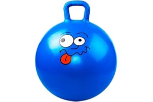 INPODAK Space Hopper, 18 Inches Hopper Ball, Spacehopper for Kids Age 8 to 12, Jumping Ball with Handle, Hopping Toy for Kids Age 3 4 5 6 Years Old Outdoor Garden Yard Game