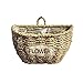 Produktbild Jerome10Dan Rattan-Korb-Wand-hängender Vase-Blumentopf-Blumenkorb-Meerespflanze gesponnen
