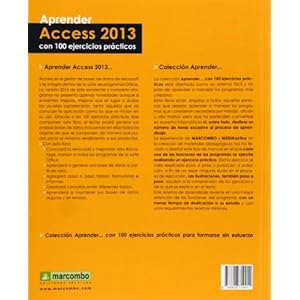 Aprender Access 2013 con 100 ejercicios prácticos