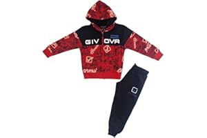 GIVOVA Tuta Sportiva 2 Pezzi da Bambino con Cappuccio e Zip