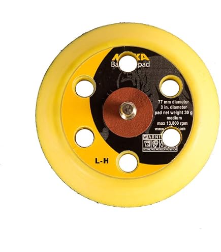 Mirka Almohadilla Protectora 77mm 6 Agujeros, 5 Piezas, Para Proteger Los Discos De Lijado Con Revestimiento De Cierre Adhesivo, 8294710111 - 6