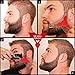 The BEARD NINJA - Beard Shaping Tool Template. Beard shaper guide for line up & edging. TRANSPARENT styling stencil +ANTI-SLIP GRIP. Curve/Step/Straight Cut, Goatee & Perfect Neck Line