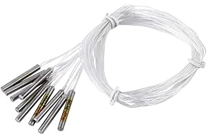 VIKYE PT100 Sonde, 10 Stücke PT100 Platinum Resister Wasserdichte Temperatursensor-Temperaturfühler für Temperaturregler