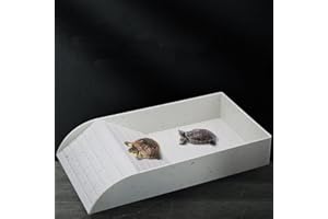 CICIXIXI Acquario in plastica per terrario, pesci e tartaruga, contenitore multiuso per rettili, in plastica, grande tartaruga, rettile, per acqua, tartaruga, scala Cask Basin, 30,5 x 14,8 x 5,8 cm