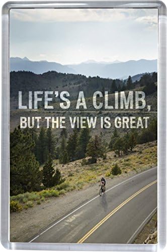 Cycling - Life's A Climb Fridge Magnet