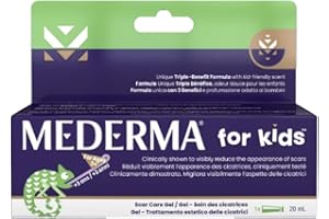 Mederma for Kids – Scar Care Cream – Goes on Purple, Rubs in Clear – Kid-Friendly Scent - 20 ml (Pack of 1)