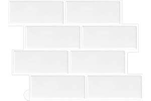 WoStick Suelo Vinilo Autoadhesivo 10 Hojas, 3D Papel Pared Autoadhesivo De Cocina, Vintage Verde Azulejos Adhesivos Cocina Splashback Para Cocina BañO (29x21cm)