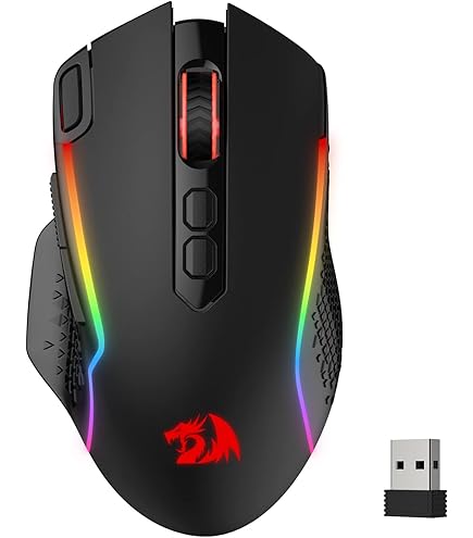 AOC AGM600 Wired Ergo Mouse 10 Buttons Right-Handed RGB Gaming
