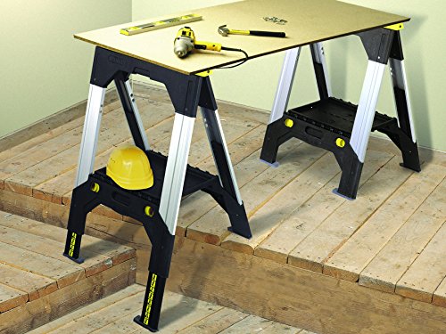 Stanley FatMax Unterstellbock, klappbar, einfache Höheneinstellung, Teleskop-Metallbeine, bis 1300kg belastbar, 1-92-980 - 2