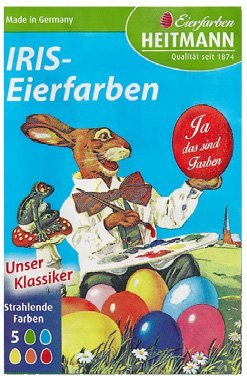 Heitmann Iris-Eierfarben Tabletten, 5 strahlende Farben (5er Pack)