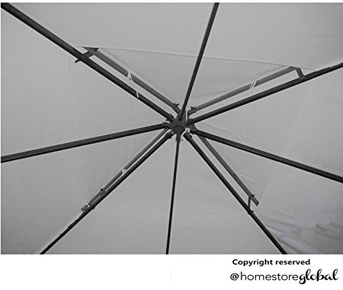 HomeStore Global, Ersatzdach für Delux pavillon 3 x 3 Meter Weiß - 3