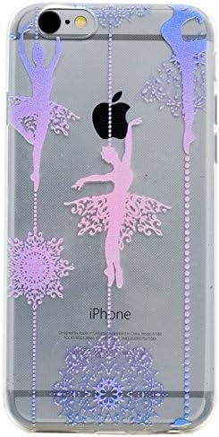Aomoli iPhone 6/6S Case Transparent Case Soft Silicon Cover Thin Lightweight Skin Slim Protective Case for iPhone 6/6S Ballet Girl