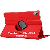 Huawei Matepad SE 11in&ccedil; ile uyumlu Kılıf 360 D&ouml;nebilen Standlı Case (MatePad SE 10.4in&ccedil; Değildir) Kırmızı