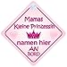 Produktbild Mamas kleine Prinzessin An Bord Personalisierte Autokennzeichen Neues Baby Mädchen / Kind Geschenk / Präsentieren / Baby on Board / Autoschild