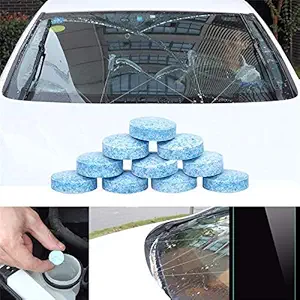 Quickty Car Wiper Detergent Effervescent Tablets Washer Auto Windshield Cleaner Glass Wash Cleaning Compact Concentrated Tools (10)