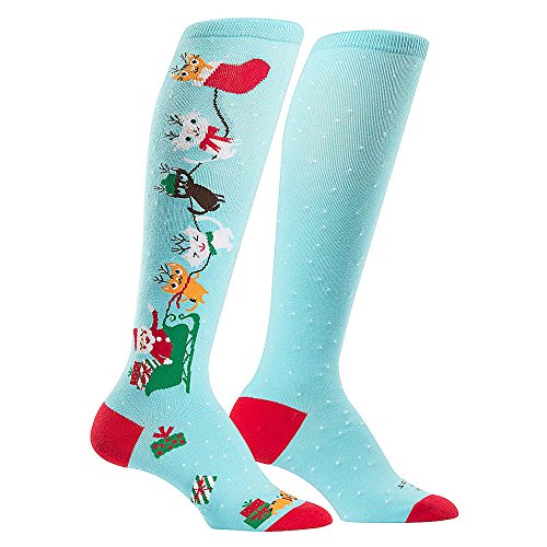 Sock It To MeWomen's Funky Knee High Socks - Jingle Cats