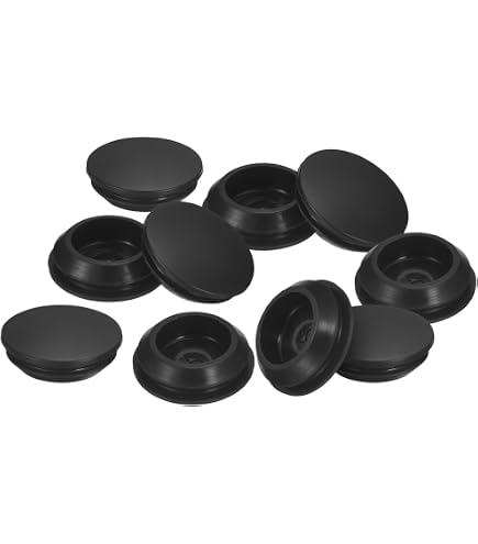 8 Stück - 3,8 Cm Runde Schwarze Kunststoff-Lochst? Produktbild-Vorschau 10
