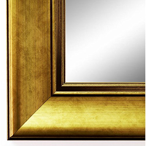 Spiegel Wandspiegel Badspiegel - Flensburg 5,5 - Gold - 200 Größen zur Auswahl - handgefertigt - 50 x 70 - FM - Antik, Barock, Klassisch