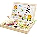 Produktbild Joylora Magnetisches Holzpuzzle, Doppelseitige Holzpuzzle, Magnetisches Holzspielzeug, Pädagogische Lernspiel, Puzzle aus Holz, Lernspielzeug Tolles Geschenk für Kinder Kleinkinder ab 3 Jahre