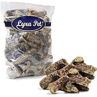 2 kg Rinderlunge Lyra Pet getrocknet fettarm Hundefutter Belohnung Leckerli Rind