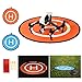 Produktbild BelleStyle Drone Landing Pad, Wasserdicht 75cm Faltbar Drone Landeplatz für RC Drones Hubschrauber, PVB Drones, DJI Mavic Pro Phantom 2/3/4/Pro, Antel Roboter, 3DR Solo & Mehr - Blau und Orange