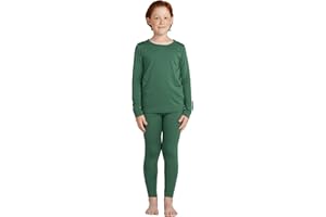 LAPASA Set Termico Intimo Bambino Caldo Leggero Strato Base Maglia a Maniche Lunghe e Pantaloni B03