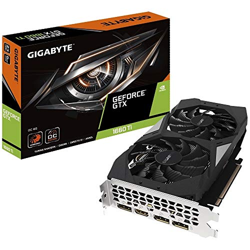 Gigabyte GV-N1660OC-6GD Carte Graphique GeForce GTX 1660 6 Go GDDR5 - Cartes Graphiques (GeForce GTX Gigabyte GV-N1660OC-6GD Carte Graphique GeForce GTX 1660 6 Go GDDR5 - Cartes Graphiques (GeForce GTX