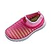 Produktbild SOMESUN Fashion Baby Jungen Mädchen Schuhe Kinder Jugendliche Süßigkeiten Farbe Stoff Mesh Beiläufig Weich Atmungsaktiv Elastisch Sport Turnschuhe (EU23, Rot)