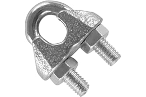 KR AGRAR Seilklemme | für Ø 26 mm Seile | verzinkt | Seilklemmen | Seil | Klemme | Sicherung | Drahtseilklemme | Bügelklemme | Gewindebügel | M14 | Drahtseil