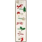 Meri Meri - Christmas Icon Hair Clips - Yeni Yıl Motifli Tokalar (8'li)