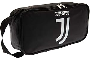 Juventus Football Club Official Black And White Boot Bag School Gym Badge Crest