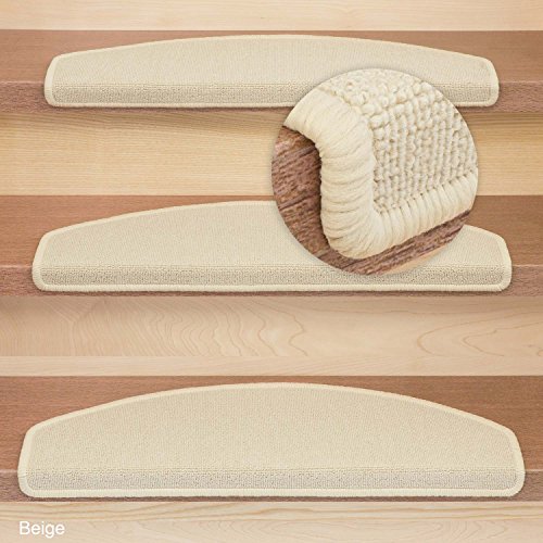 Kettelservice-Metzker® Stufenmatten Astral | Bundle inkl. Schmutzfangmatte + Fleckentferner | Beige 15 Stück - 2