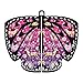 Produktbild SEWORLD Damen Schmetterling Kostüm Faschingkostüme Schmetterling Schal Erwachsene Poncho Umhang für Party Halloween Weihnachten Kostüm Cosplay Karneval Fasching (A-Hot Pink,168X136CM)
