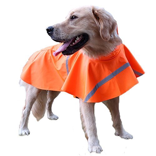 Dog-Raincoats-Fashion-Solid-Color-Waterproof-Clothes-For-Dogs-In-Wet-Weather-Outdoor-Lightweight-Rain-Jacket-With-High-Breathable-Qualities-Adjustable-Poncho-Hooded-Coat-With-Reflective-Strip-Outfit-C