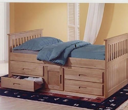 Antique Pine 3ft Single Captain Cabin Storage Solid Pine Wooden Bed Bedframe FROM CENTURION PINE