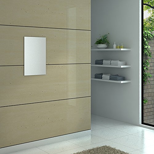 ENKI 600×400 Rahmenloser Badezimmerspiegel Wandspiegel Geschliffen Eckig HORIZON - 2