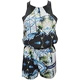 Womens Boho Romper Dress Printed Casual Summer Jumpsuit/Playsuit