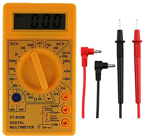 Preisvergleich Produktbild OBEST NIU Digital Multimeter Digitalmultimeter Spannungsmesser Strommessgerät Spannungsprüfer Messgeräte LCD-Bildschirm Widerstand Akku DT-830B LCD-Display multifunktional Equipment Werkzeug