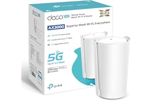 TP-Link Routeur 5G, WiFi 6 Mesh AX3000 Mbps, 1× port 2,5 Gbps + 2× ports Gigabit, 2 ports d'antenne externe SMA RP-SMA-F, couverture WiFi de 230㎡, Modem Carte SIM pour Tout Opérateur, Deco X50-5G