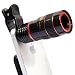 Produktbild myfei Optische Handy Kamera Objektiv, Universal Clip 8 x Zoom Handy Teleskop Objektiv Teleobjektiv Externe Smartphone Kamera Objektiv für iPhone, HTC, Sony, Samsung, Smart Phone, iPad, Android