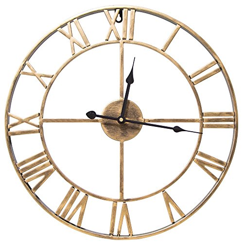 Seju Reloj De Pared Silencioso 30 Cm Sin Tictac De Madera Para