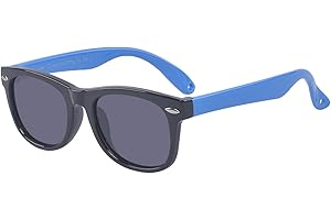 ALWAYSUV Dziecięce okulary przeciwsłoneczne z polaryzacją, ochrona przed promieniowaniem UV, modne, wygodne, elastyczne, dla chłopców i dziewczynek w wieku 0-2 lat