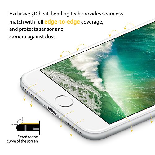 SENDIS Protector de Pantalla para iPhone 7 Plus Cobertura Completa Cristal Templado color blanco reviews SENDIS Protector de Pantalla para iPhone 7 Plus Cobertura Completa Cristal Templado color blanco
